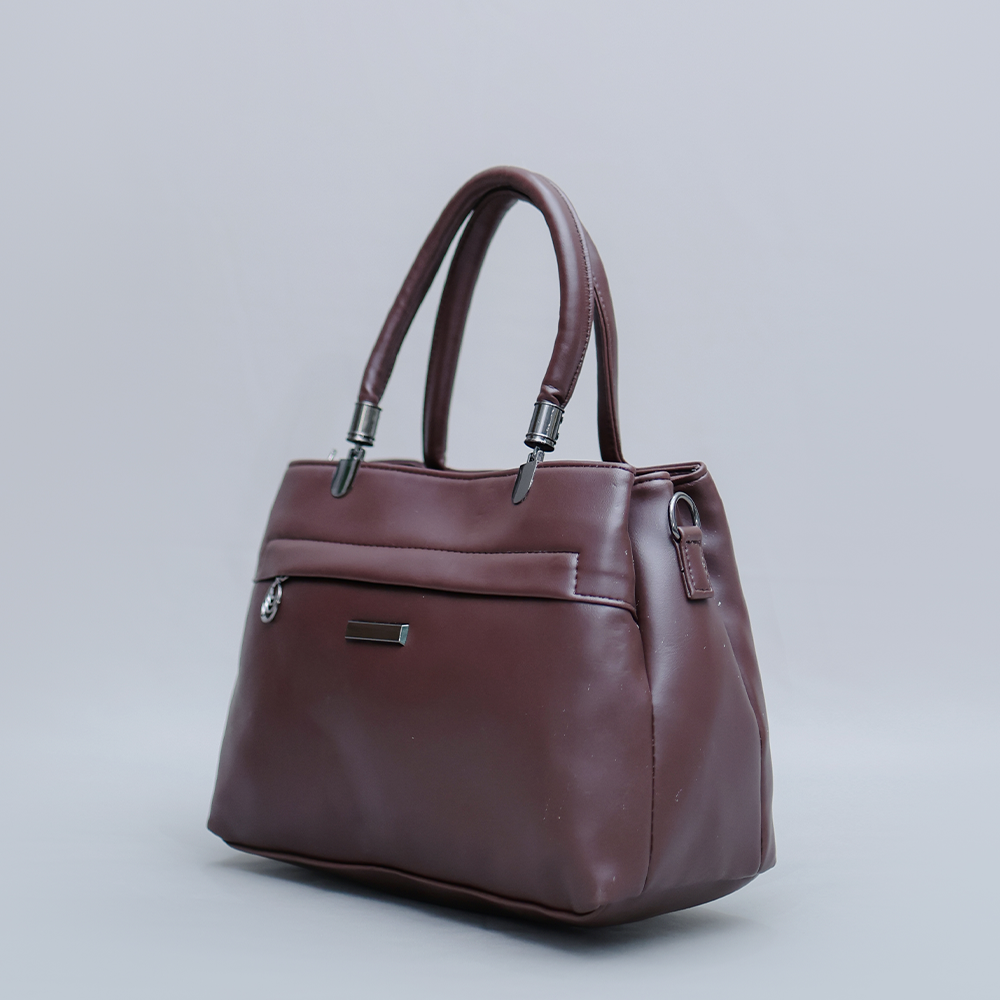 Elegant Dark Brown Handbag – Timeless & Versatile