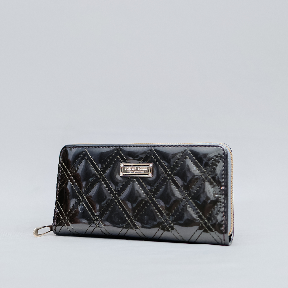  stunning Pure Black Squre glossy wallet
